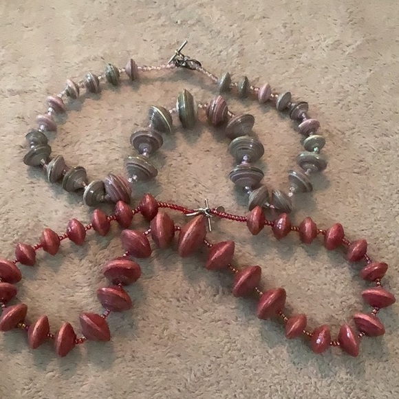 Beads For Life handmade UGANDA Africa 20” necklaces 2 - Picture 5 of 5